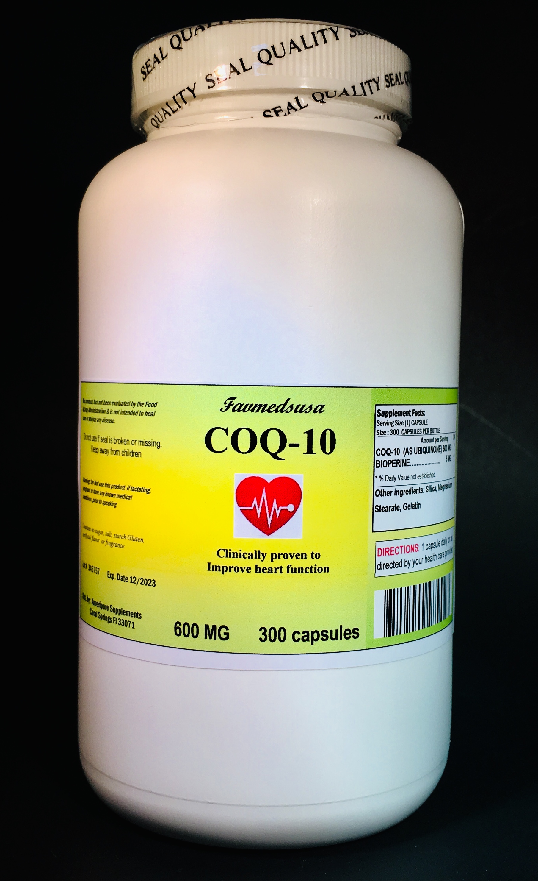 CoQ-10 600mg - 300 capsules